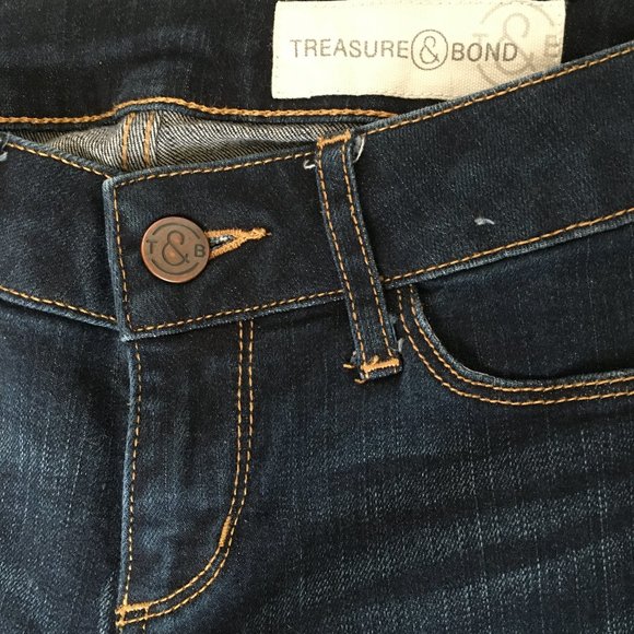 Treasure & Bond MiniBoot Fit Sz 24 x 32 Dark Wash Jeans - Picture 3 of 5